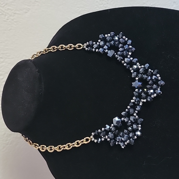 Midnight Oilslick Metallic Bauble Necklace - Picture 6 of 8